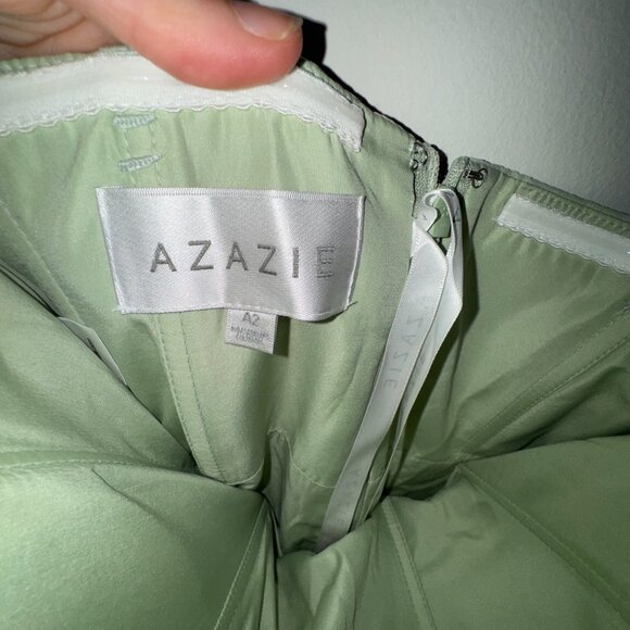 Azazie Bridesmaid Dress Wren – Dusty Sage - Picture 6 of 7